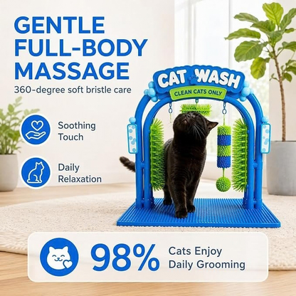 PurrSpa™ — Massage & Grooming Station